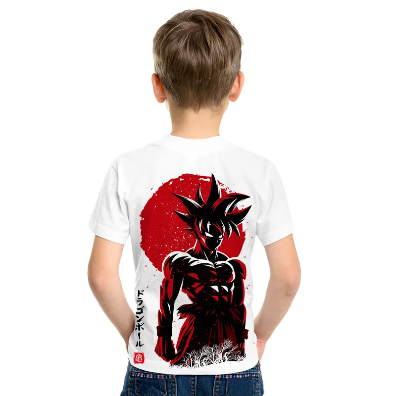 Off White Dragon Ball/Супер Saiyan/детская футболка с 3d рисунком модные летние футболки для