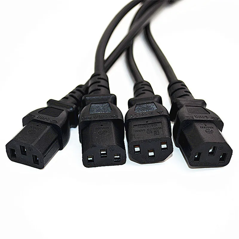C14-4 * C13 IEC320 C14 штекер к 2 разъем Y-типа разветвитель удлинитель питания Шнур 10 А 250 В 0