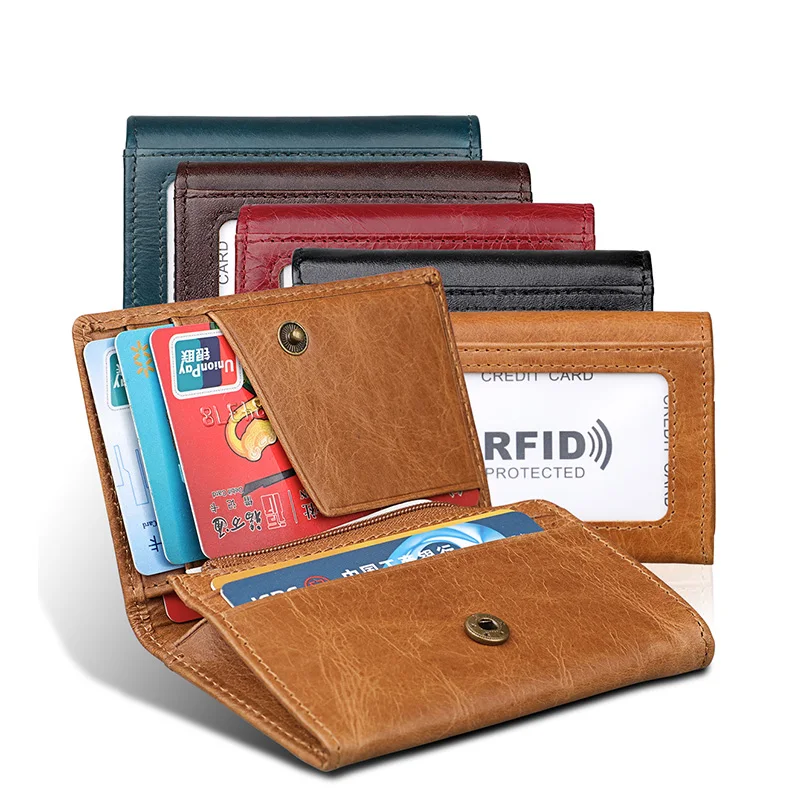Держатель для Карт Rfid кошелек 2018 Европейский Бизнес Для мужчин карты протектор