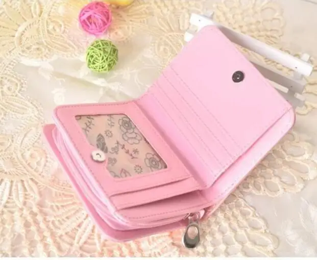 Карманные кошельки Hello Kitty по долларовой цене короткие милые женские кожаные