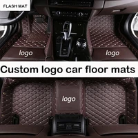 custom logo car floor mats for fiat all models fiat 500x freemont palio albea panda auto accessories car mats
