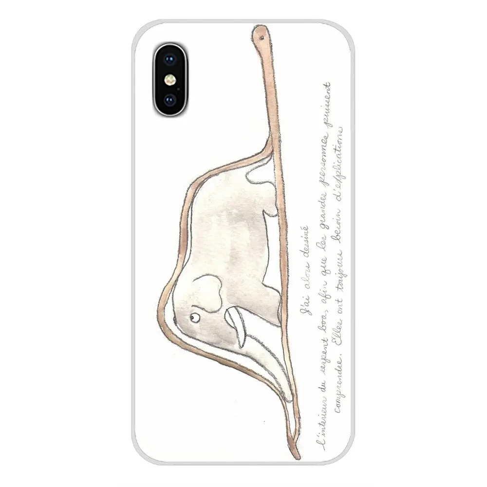 Силиконовый чехол-кошелек с рисунком Маленького принца слона для Xiaomi Redmi Note 6A MI8 Pro