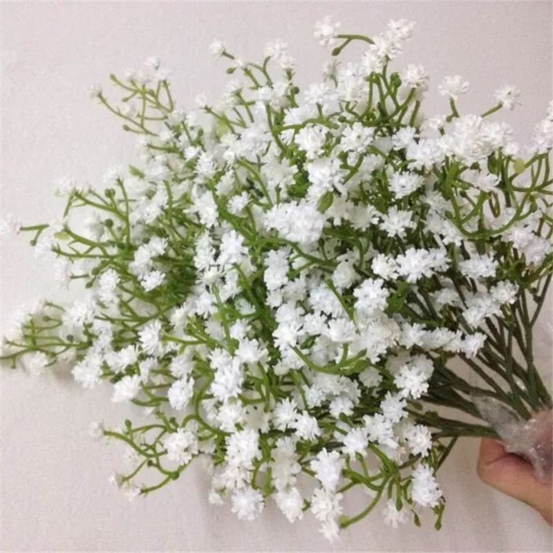 babysbreath 11 шт./лот) свежая роза Искусственные цветы реальные на ощупь розы цветы, украшения дома для Свадебная вечеринка или день рождения цветы искуственные тычинки цветов статуэтки декор дома штормгласс - Цвет: babysbreath