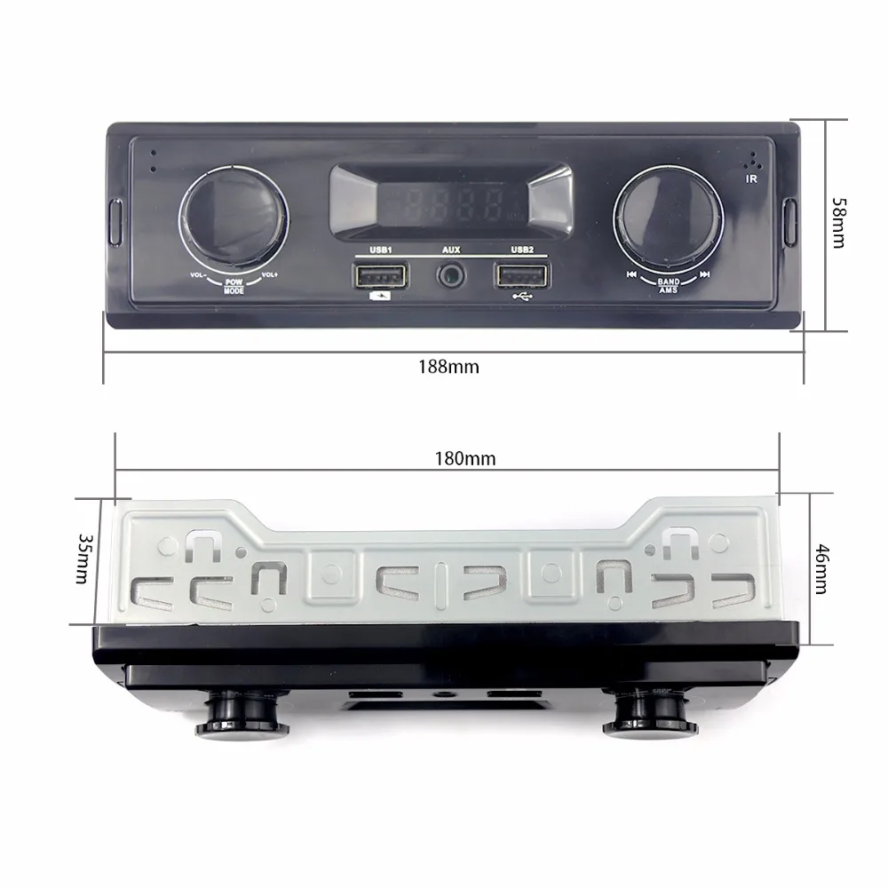 Радио автомобиля 1 Дин радио estereo para Авто ото teypleri mp3 плеер Авторадио usb aux in араба