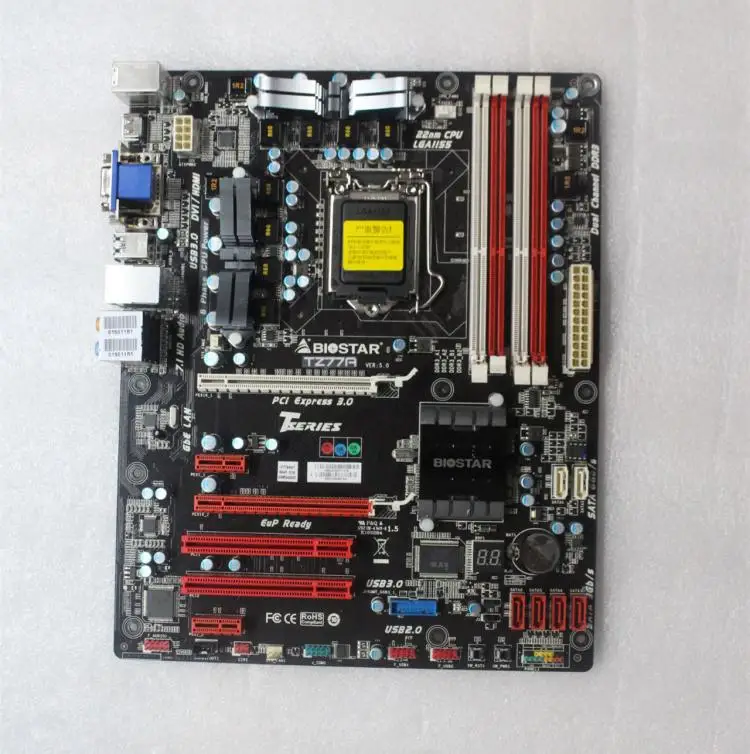 Оригинальная материнская плата для Biostar TZ77A LGA 1155 DDR3 USB2.0 USB3.0 HDMI DVI VGA 32GB Z77 настольная материнская плата