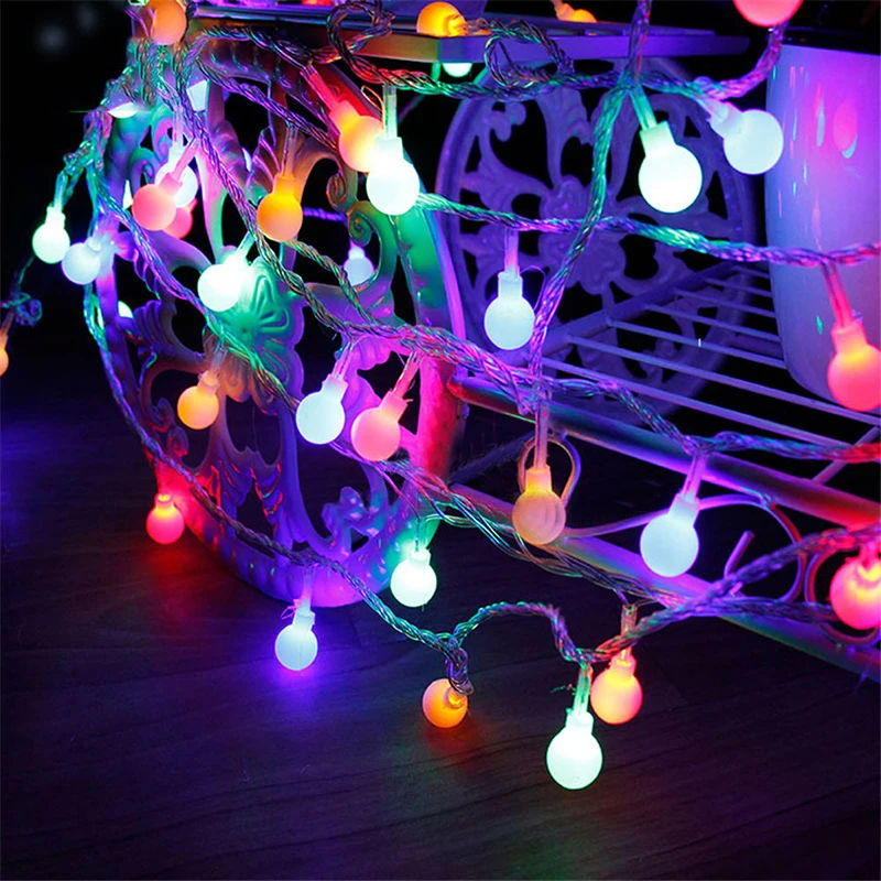 Новый 3 м 20 LED/4 40 LED/5 50 LED батарея мощность шар сказочная гирлянда романтическое