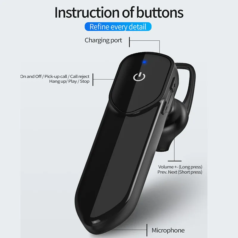 Mouseme Bluetooth наушники с микрофоном свободные руки беспроводные наушники спортивные беспроводные наушники Bluetooth гарнитура микрофон