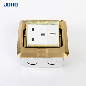 13A UK - USB CHARGER JOHO сплав латуни Панель Быстрая зарядка 5 отверстия быстро открывающаяся напольная корпус штепсельный разъм удобство с 13A 250V разъем стандарта Великобритании и 2 полюс на выходе - Тип: 13A UK - USB CHARGER