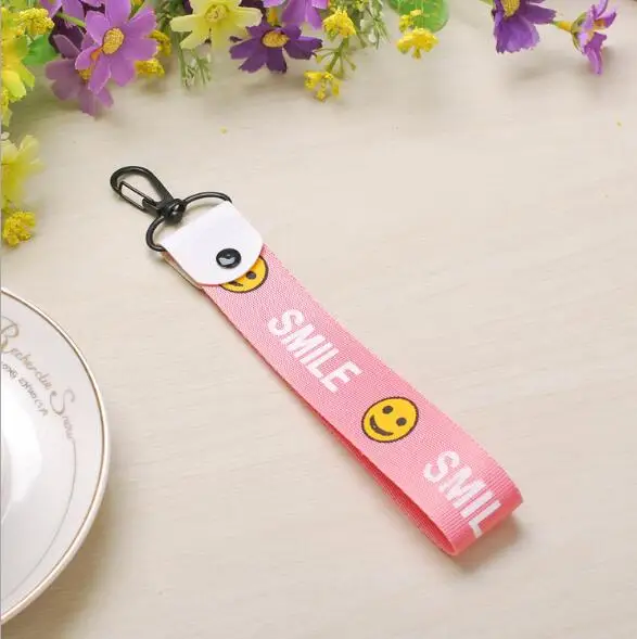Smiley брелок с лентой Lanyard подвесной шейный DIY Чехол для мобильного телефона