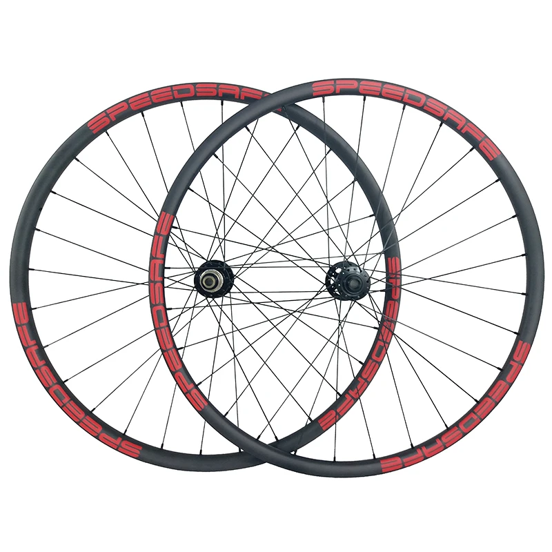 1360g 29er BOOST Углеродные колеса марафон XC 30 мм Асимметричный 24 Глубокий передний 15X100