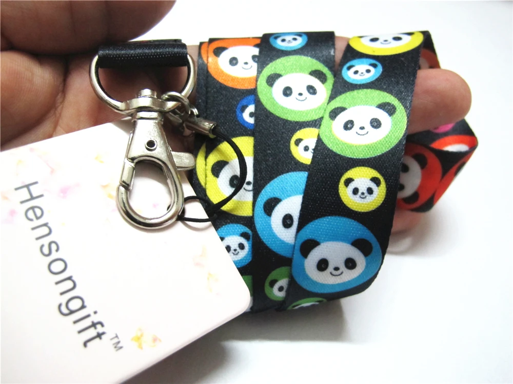 Hensongift детский шнурок для ключей с рисунком в виде панды ID Карты|neck strap|key lanyardphone neck
