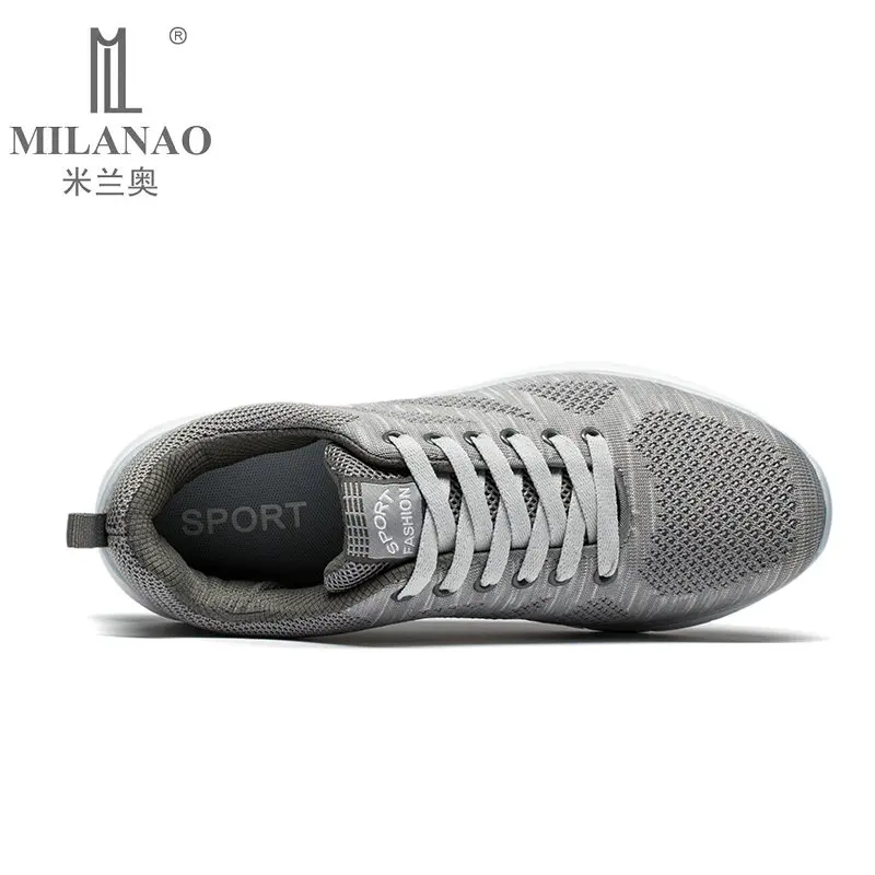 2019 MILANAO новые мужские летние повседневные Flyknit Racer прогулочные туфли для мужчин и