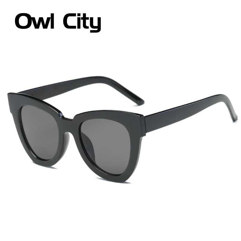 Женские и мужские очки кошачий глаз Owl City солнцезащитные в ацетатной оправе с