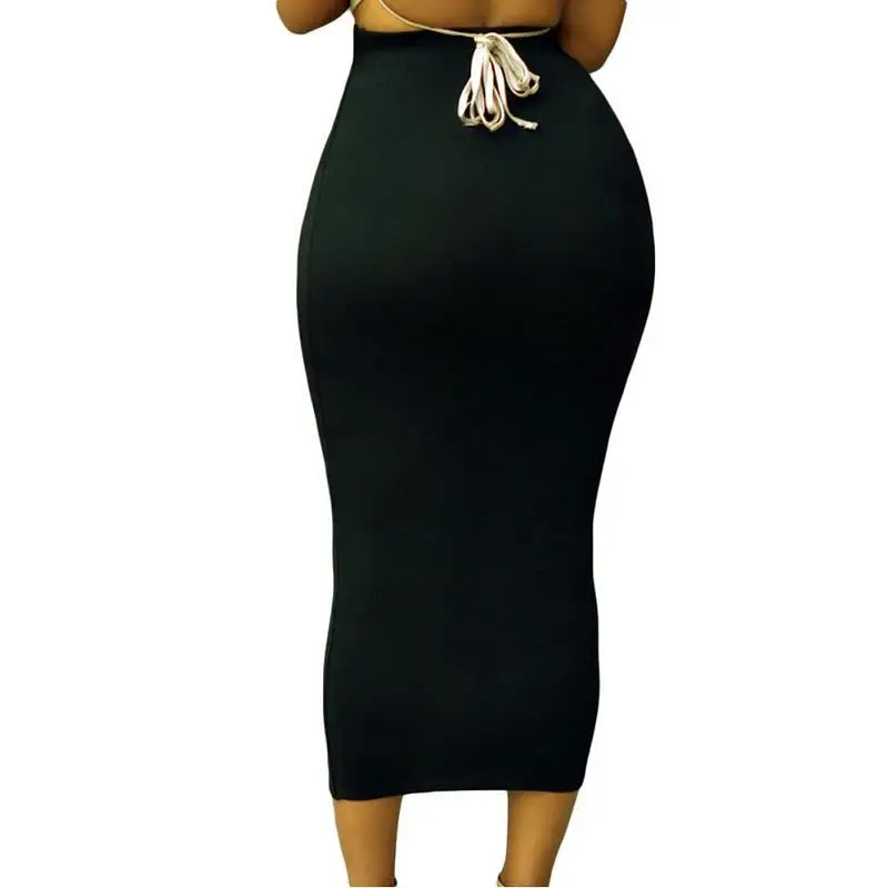 

Women Sexy Skinny Slim Solid Gray Hot Summer Pencil Skirt Empire Office Lady High Waist Bodycon Stretch Skirt