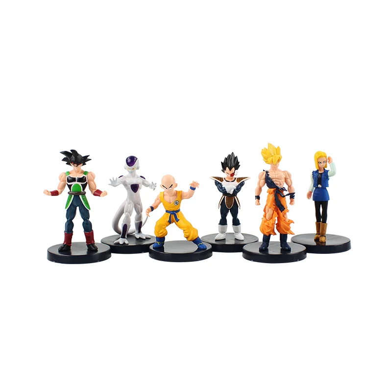 C 6 шт./лот Dragon Ball Z фигурки Сон Гоку Dragon Ball vegeta плавки frieza Gogeta Супер Saiyan Коллекция игрушек для детей - Цвет: C