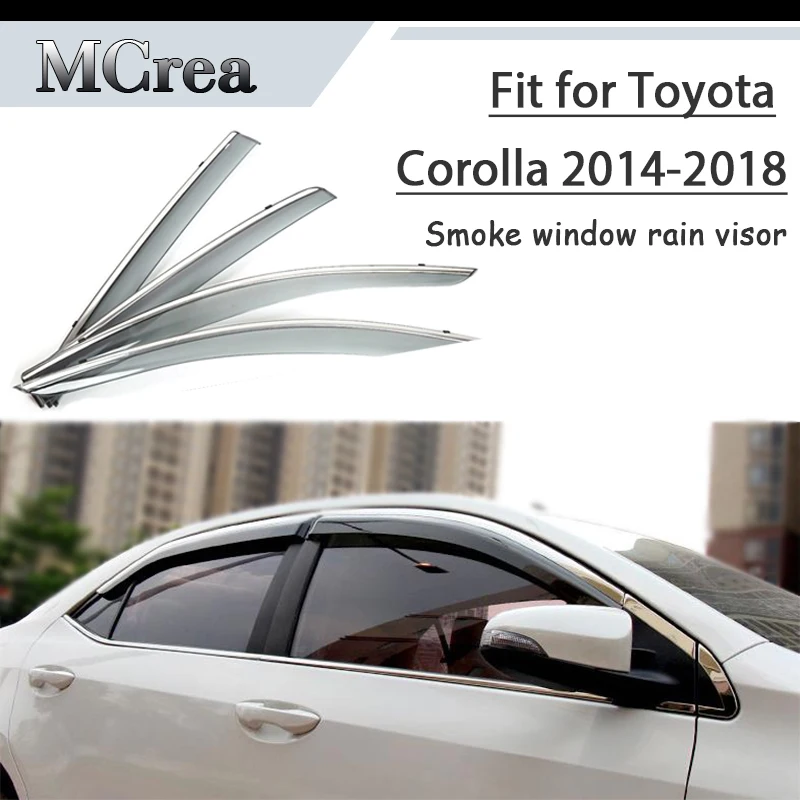 4 шт. защитный козырек от дыма и дождя для Toyota Corolla E170 2014 2015 2016 2017 2018|Уплотнители