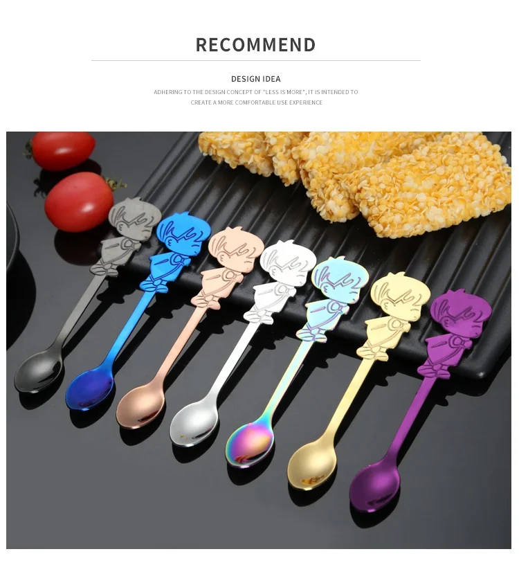 Hot 2Pcs/Set Stainless Steel Couple Coffee Spoon Dessert Ice Cream Stirring Tea Tableware Kitchen Wedding Supplies | Дом и сад