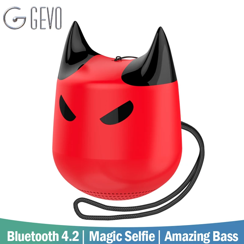 GEVO эмо Мини Bluetooth динамик волшебный селфи Портативный HiFI стерео BT беспроводной s