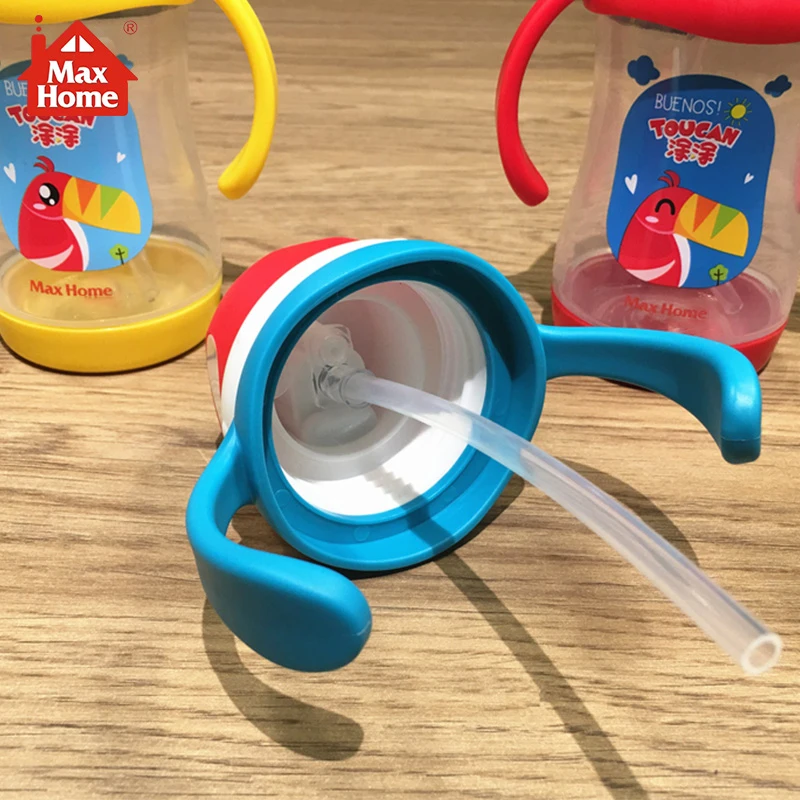 MAX HOME 300 мл милая детская чашка обучающая для кормления питья воды с ручкой