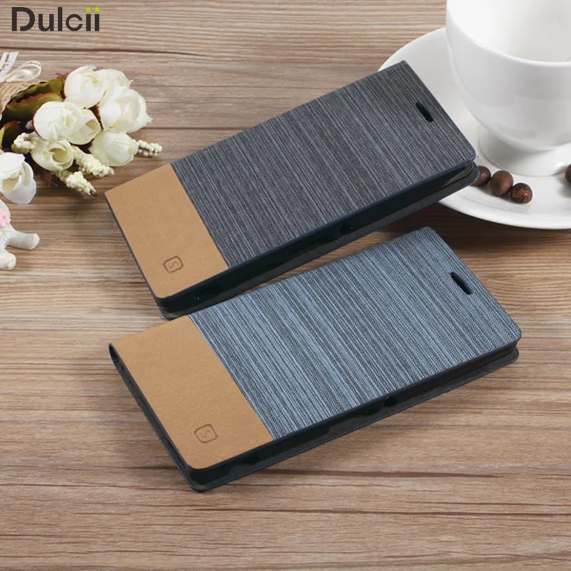 Dulcii для Sony Xperia M 4 aqua чехол телефона Бизнес Стенд PU кожаный с слот карты сумка xperia M4