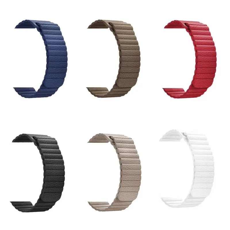 Ремешок для наручных часов Apple Watch S1 2 3 4 черный кожаный ремешок с магнитной застежкой спортивный ремешок для наручных часов 38 40 42 44 мм