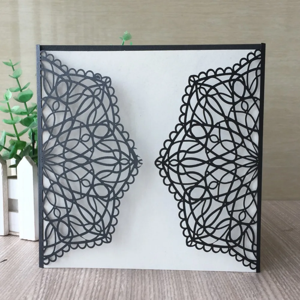 

40pcs/lot Best Sale Pink Exquisite Lace Card For Wedding Engagement Mother's Day Birthday Party Anniversary