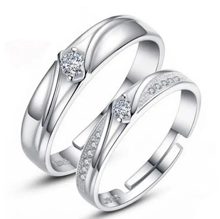 Uloveido His and Her A Pair of Wedding Rings Couple Engagement Ring Valentine's Day Jewelry Gift Cubic Zironcia | Украшения и
