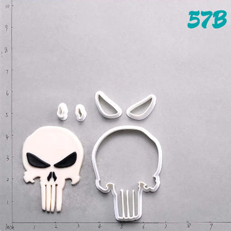 Набор для выпечки печенья Sugar Skull Deadpool изготовленные на заказ 3D формы набор