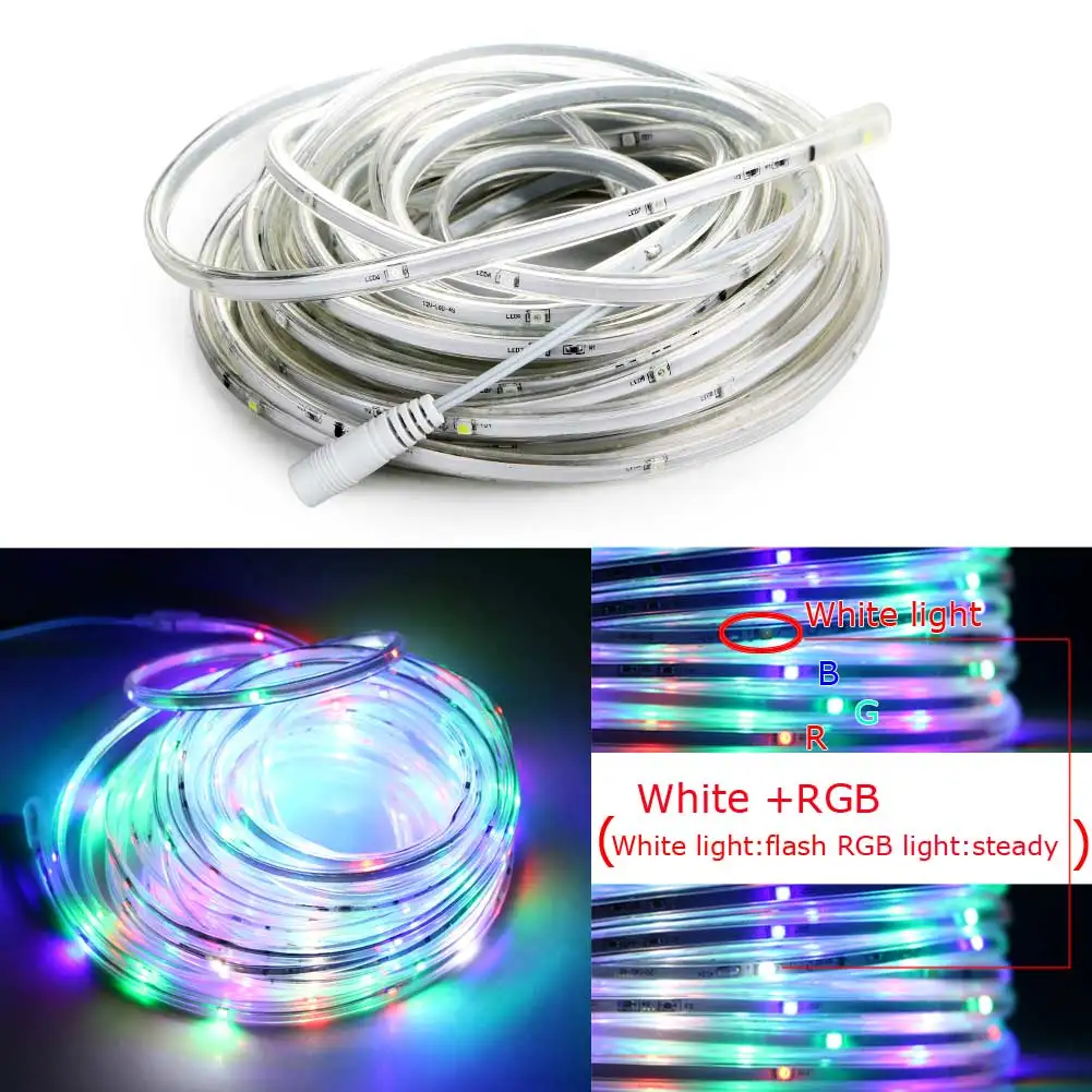 Новое прибытие DC 10M 3528SMD 120LED Радужный струнный светильник белый RGB W/адаптер