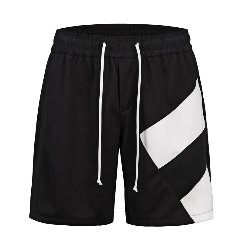 

Man Causal Shorts Elastic Waist Loose Shorts Drawstring Mid 2 Colors Big SIZE
