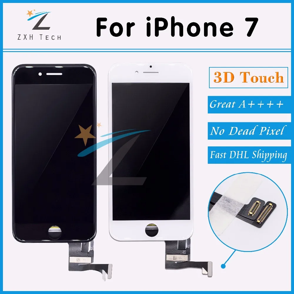 10 шт./лот 100% протестированный A + сменный ЖК дисплей для iPhone 7 с цифровым
