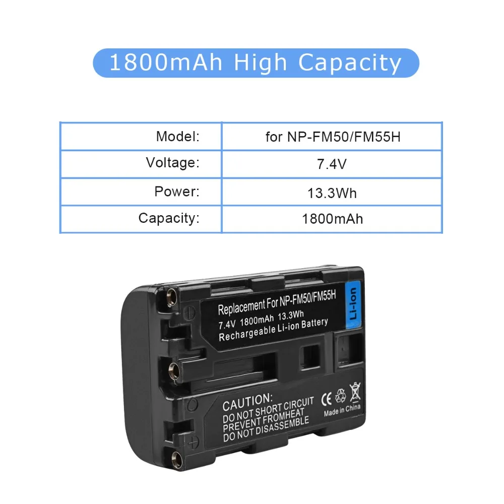 4X NP-FM50 NPFM50 аккумуляторная батарея + ЖК-зарядное устройство для Sony DSC-S30 S70 S85 F717 F828 A100