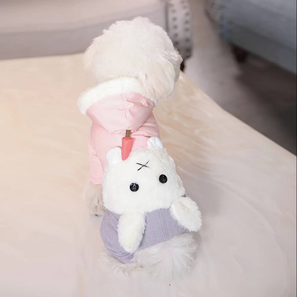 Hoopet теплая одежда для собак кошки осенне зимний костюм домашние животные пальто