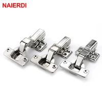 naierdi 4pcs f series rustless iron hydraulic hinge iron core damper buffer cabinet hinges cupboard door hinges soft close
