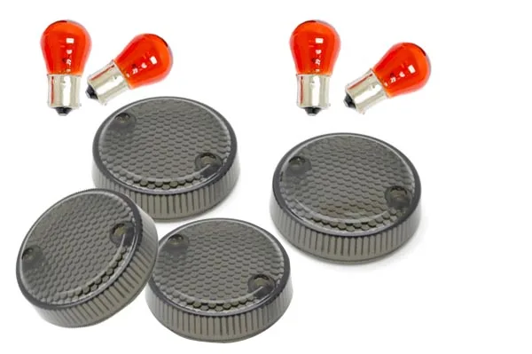 Бесплатная доставка 4 шт. дымовые поворотные линзы с янтарными лампами для 1987 2003