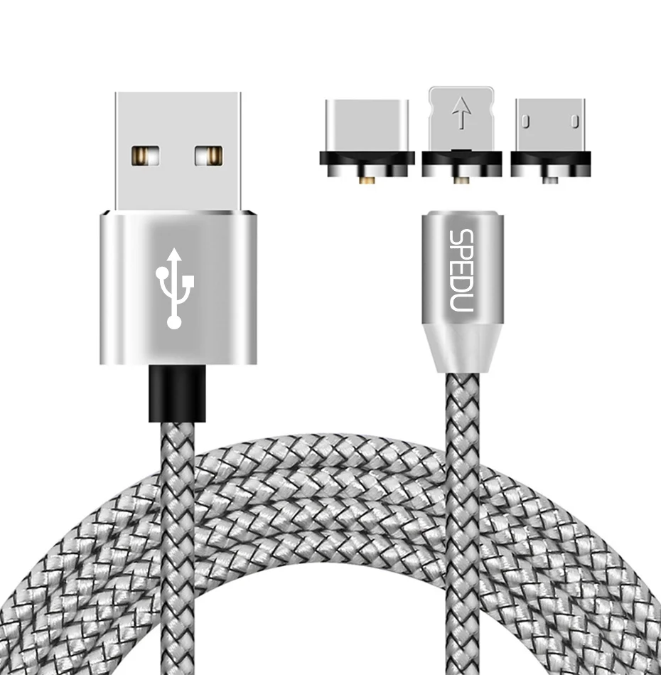 Быстрая зарядка,SPEDU 3in1 магнитная зарядка магнитный кабель USB для IPhone X 7 8 плюс Samsung Galaxy S8 oneplus 5 5t xiaomi huawei p20,беспроводное зарядное устройство беспроводная зарядка