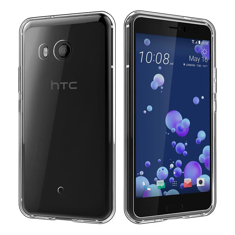TOLIFEEL For HTC U11 Case Slim Luxury Silicone Cover Shockproof Soft TPU Transparent Phone Back Protection Shell |