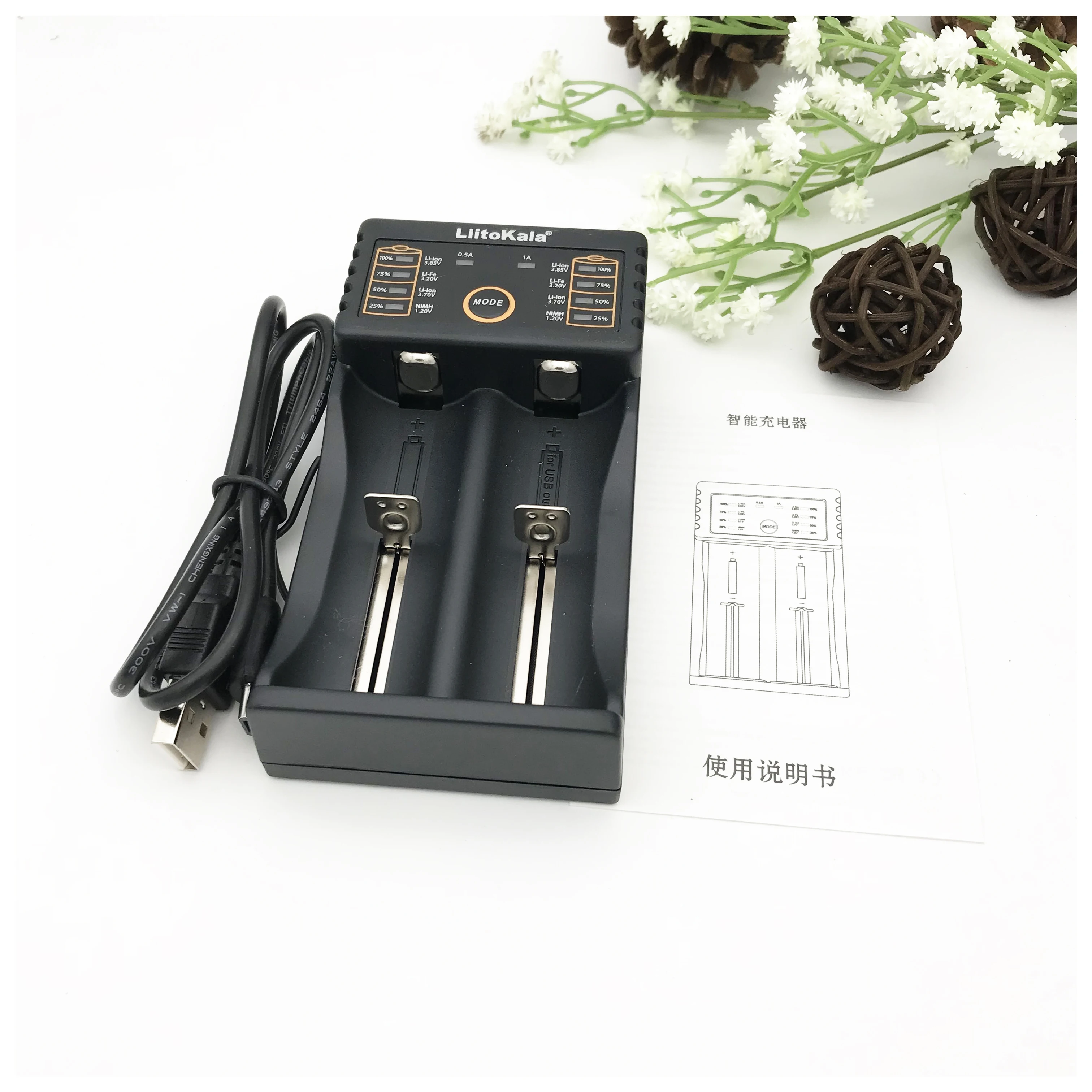 LiitoKala Lii-202 18650 зарядное устройство для 26650 16340 RCR123 14500 LiFePO4 1,2 в Ni-MH Ni-Cd перезаряжаемый аккумулятор