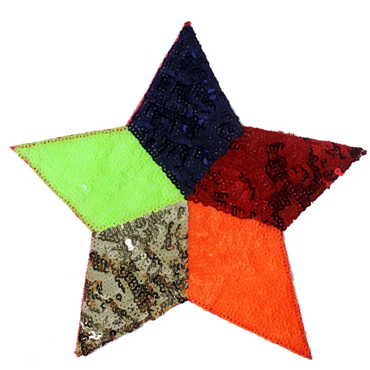 1 шт. разноцветные нашивки со звездами и блестками аксессуар для сценической