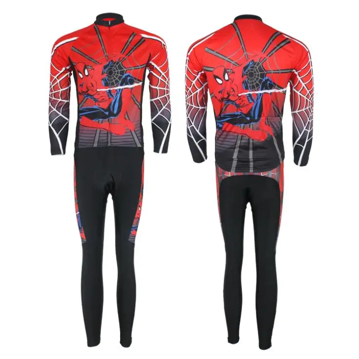 Зимняя одежда! Человек паук 2012 команда с длинным рукавом задействуя джерси флис