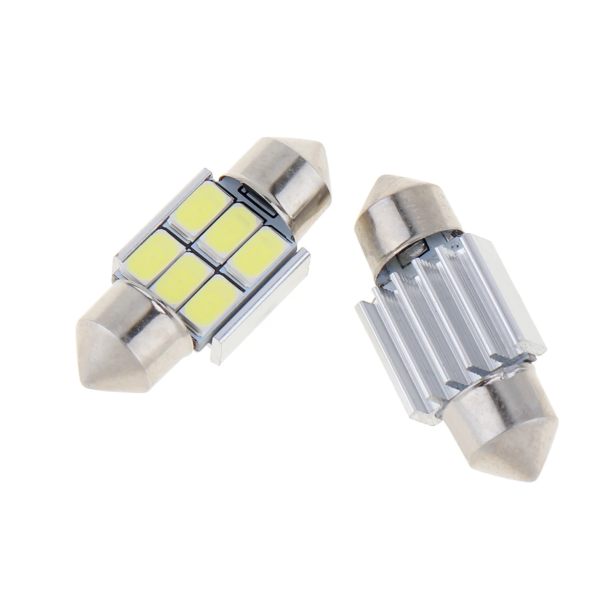 2 шт./лот светодиодная купольная лампа 12 В 5630 6 SMD Белая Гирлянда автомобильная для