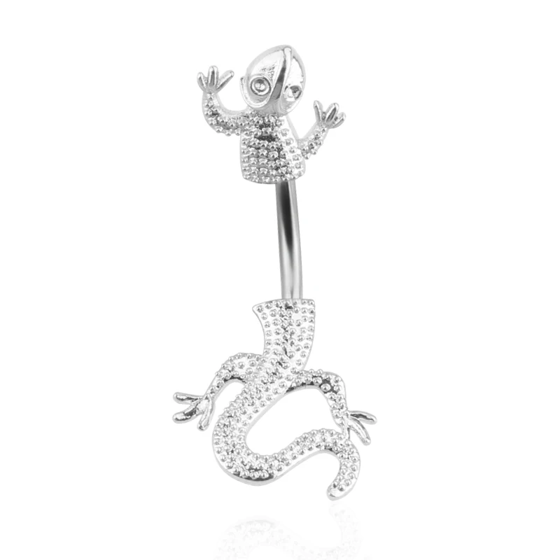 Женское кольцо для пирсинга пупка 14 г 316L|belly button rings sexy|lizard belly ringbelly |