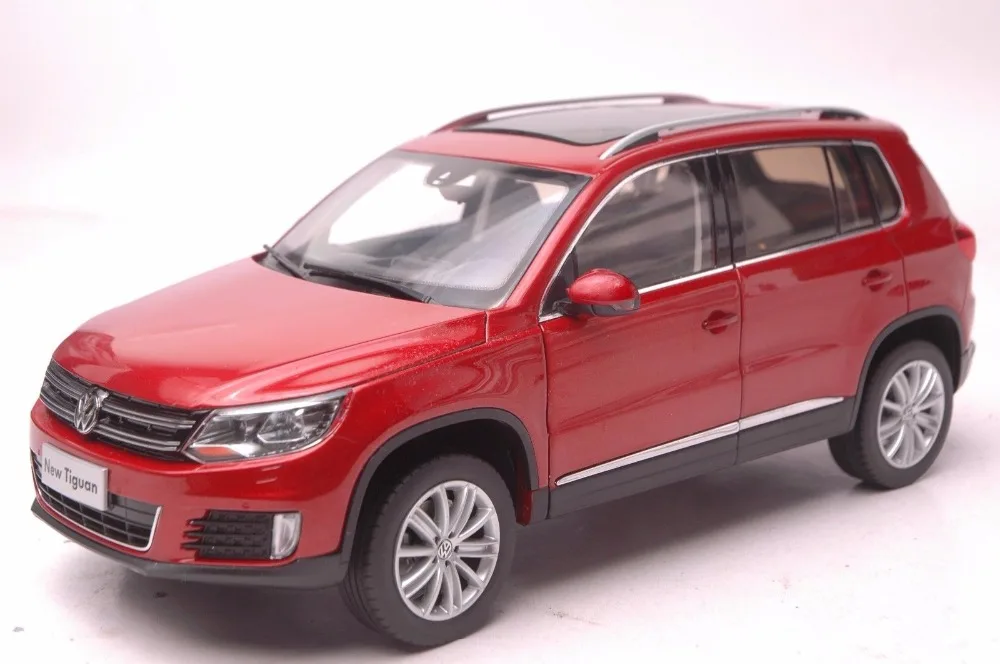 

1:18 Diecast Model for Volkswagen VW Tiguan 2013 Red SUV Alloy Toy Car Miniature Collection Gifts
