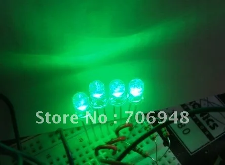 Микс через отверстие 5 мм Ультра яркий зеленый светодиод|diode|diode leddiode led 5mm |