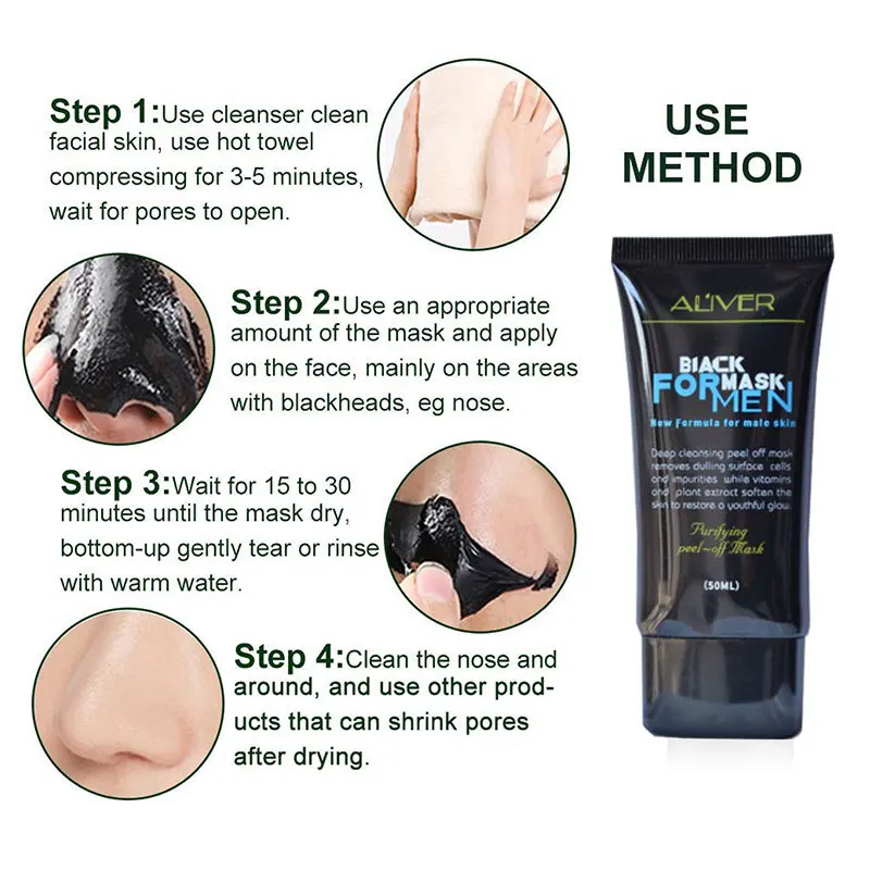 2018 Blackhead Removal Peel Mask Deep Cleaning Face Womam Man Black Pro | Красота и здоровье