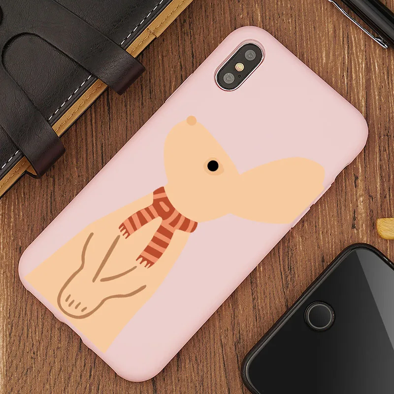 GYKZ милый мультяшный чехол-кенгуру для iPhone XR XS MAX X 7 6 6s Plus чехол телефона с принтом