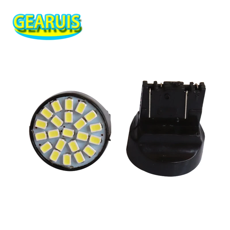20 штук T20 W21W 7443 22 SMD 1206 3020 Светодиодный 22SMD лампочки автомобильной задней остановки стоп-сигнал задний фонарь белого, синего, красного цветов, DC 12 V