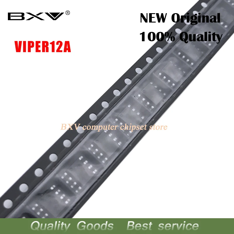 10 шт. VIPER12A SOP8 VIPER12 SOP 12A лапками углублением SOP-8 SMD VIPER12AS VIPER12ASTR