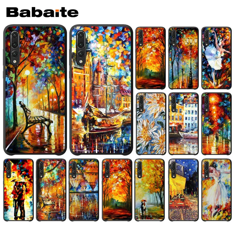 Babaite oilpaint картина маслом черный мягкий чехол для телефона huawei p20 pro p20lite p9lite nova 3i honor