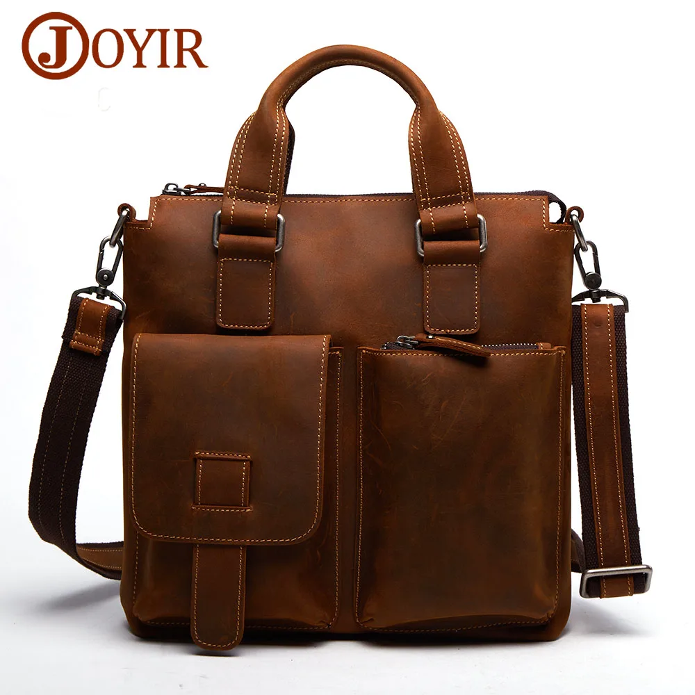 JOYIR Мужская сумка из натуральной кожи мужские портфели кожаные деловые сумки для